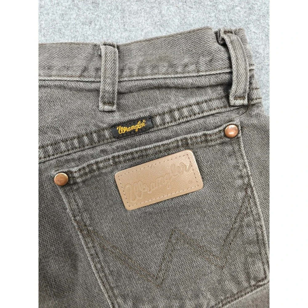 Vintage Wrangler 13MWZKL Jeans Mens 32x30 Brown Cowboy Cut Bootcut Denim Pants